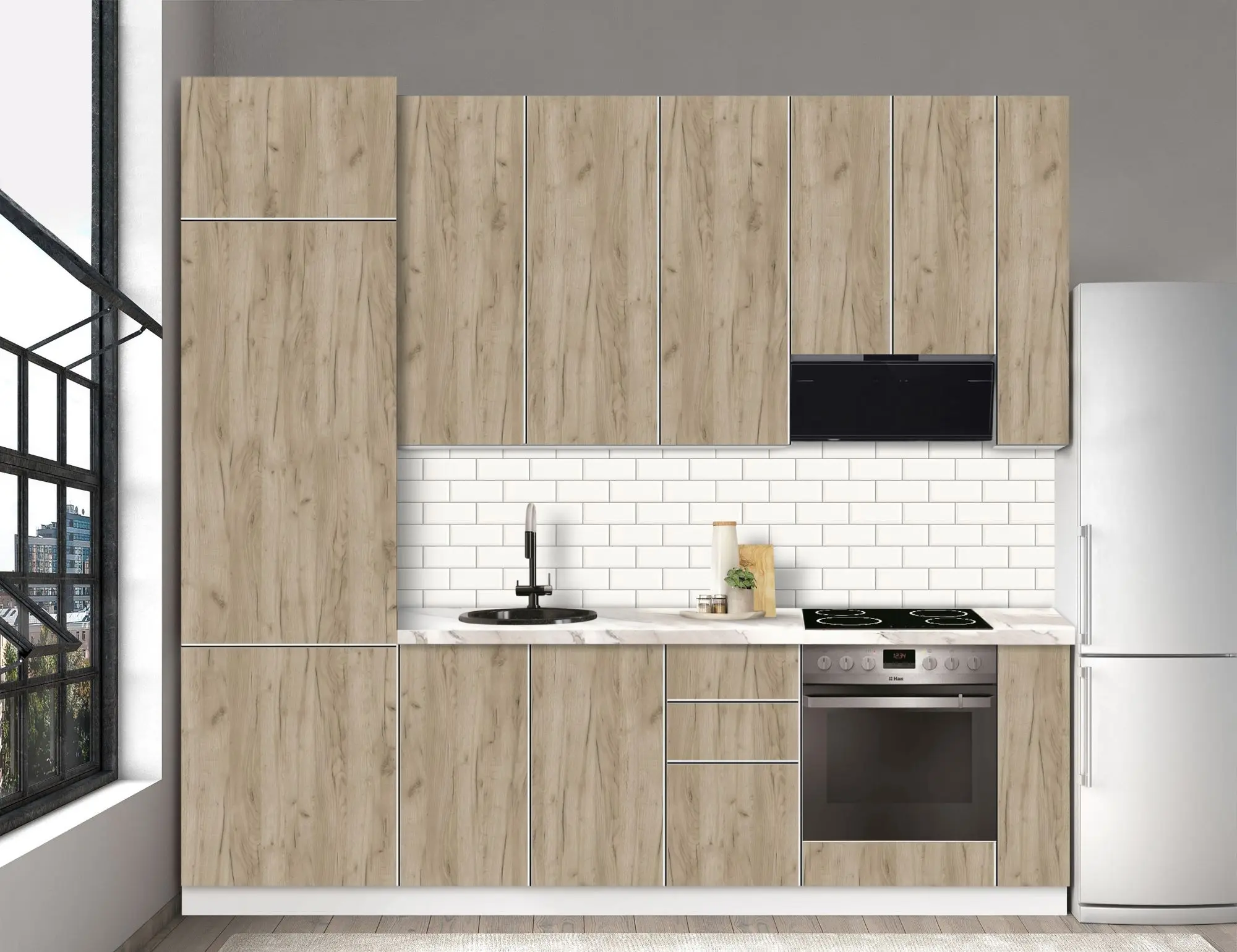 Bucatarie modulara Modern Dolce Vita 6 H110 2.6m