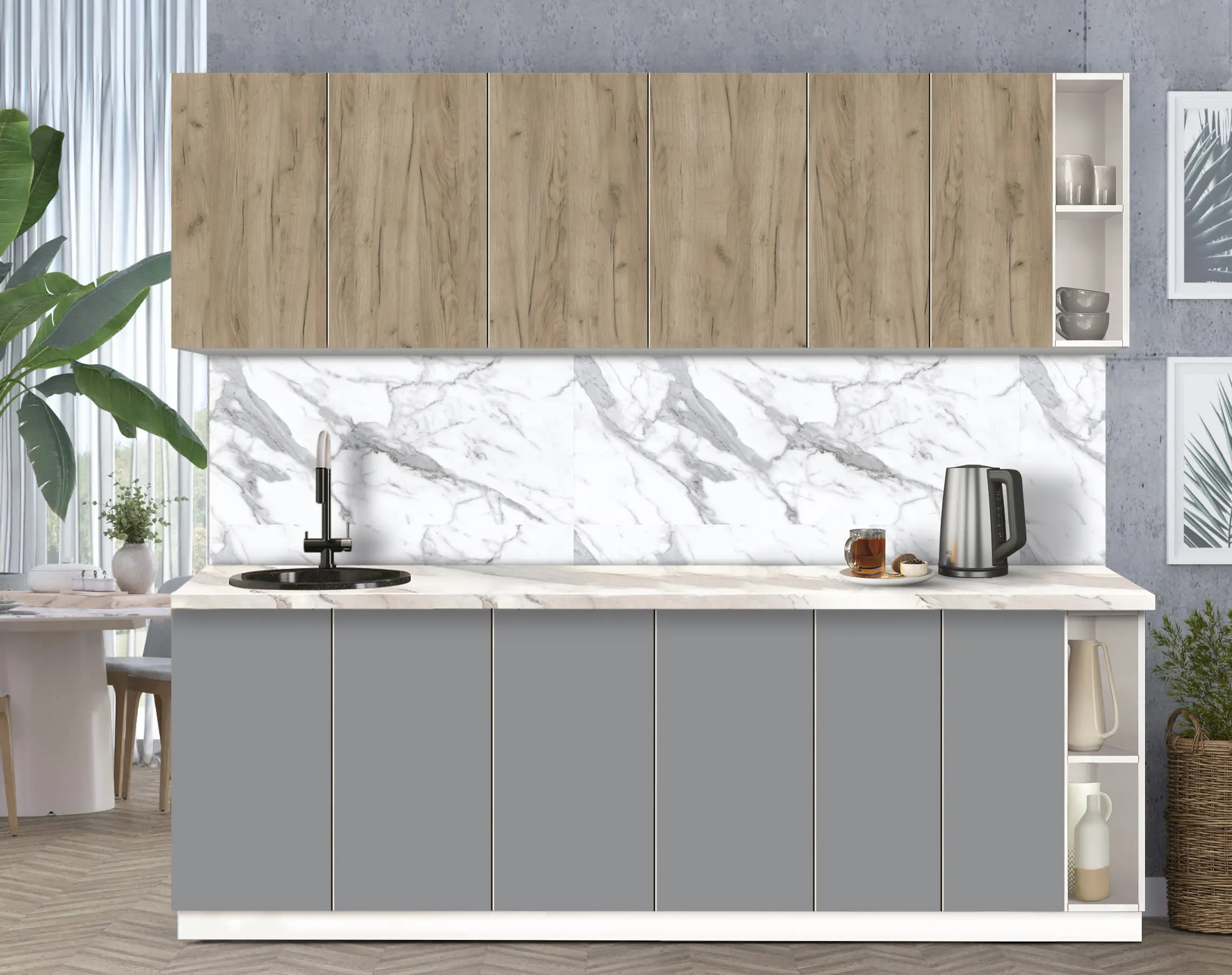 Bucatarie modulara Modern Dolce Vita 6 H68 2.4m