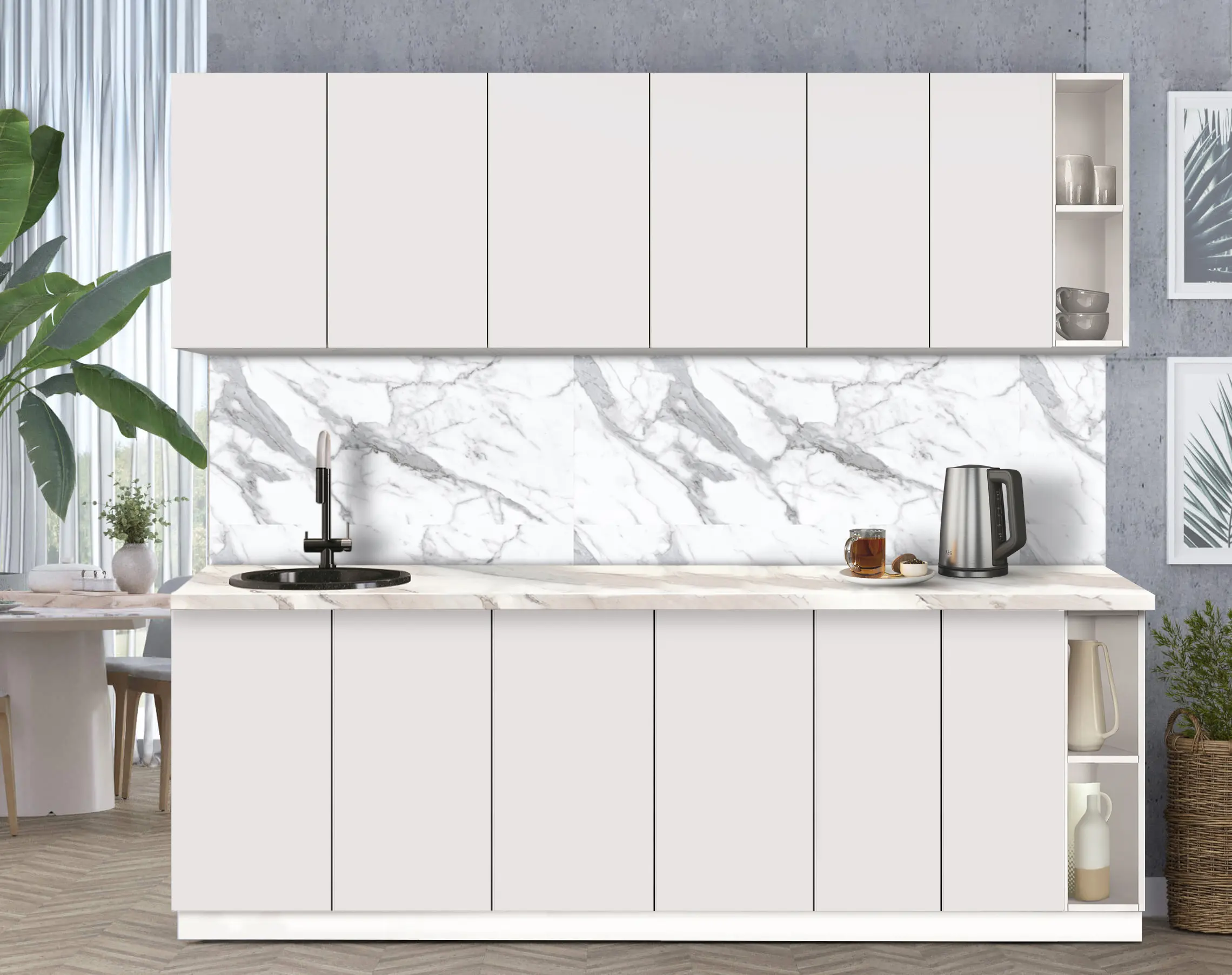 Bucatarie modulara Modern Dolce Vita 6 H68 2.4m