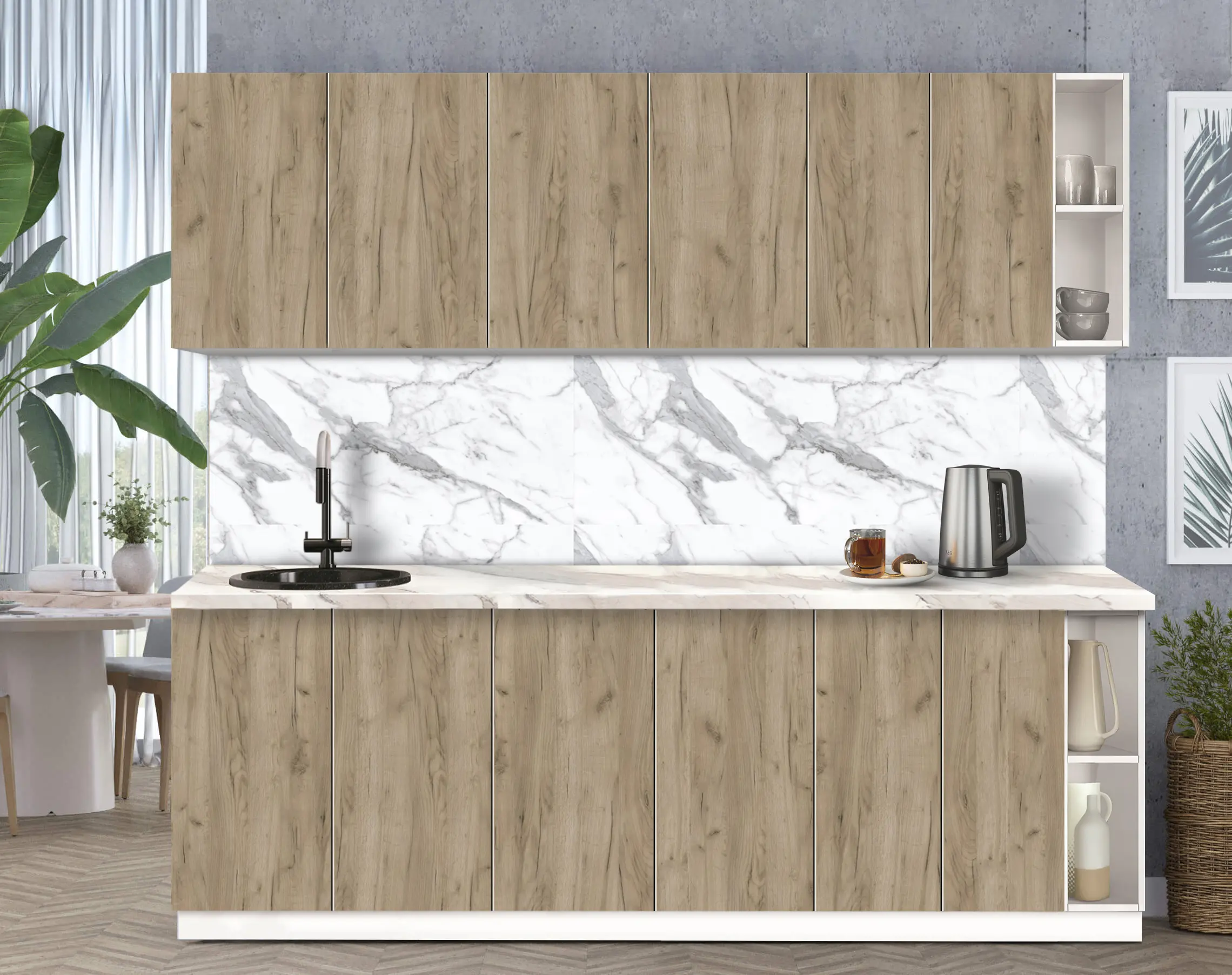 Bucatarie modulara Modern Dolce Vita 6 H68 2.4m