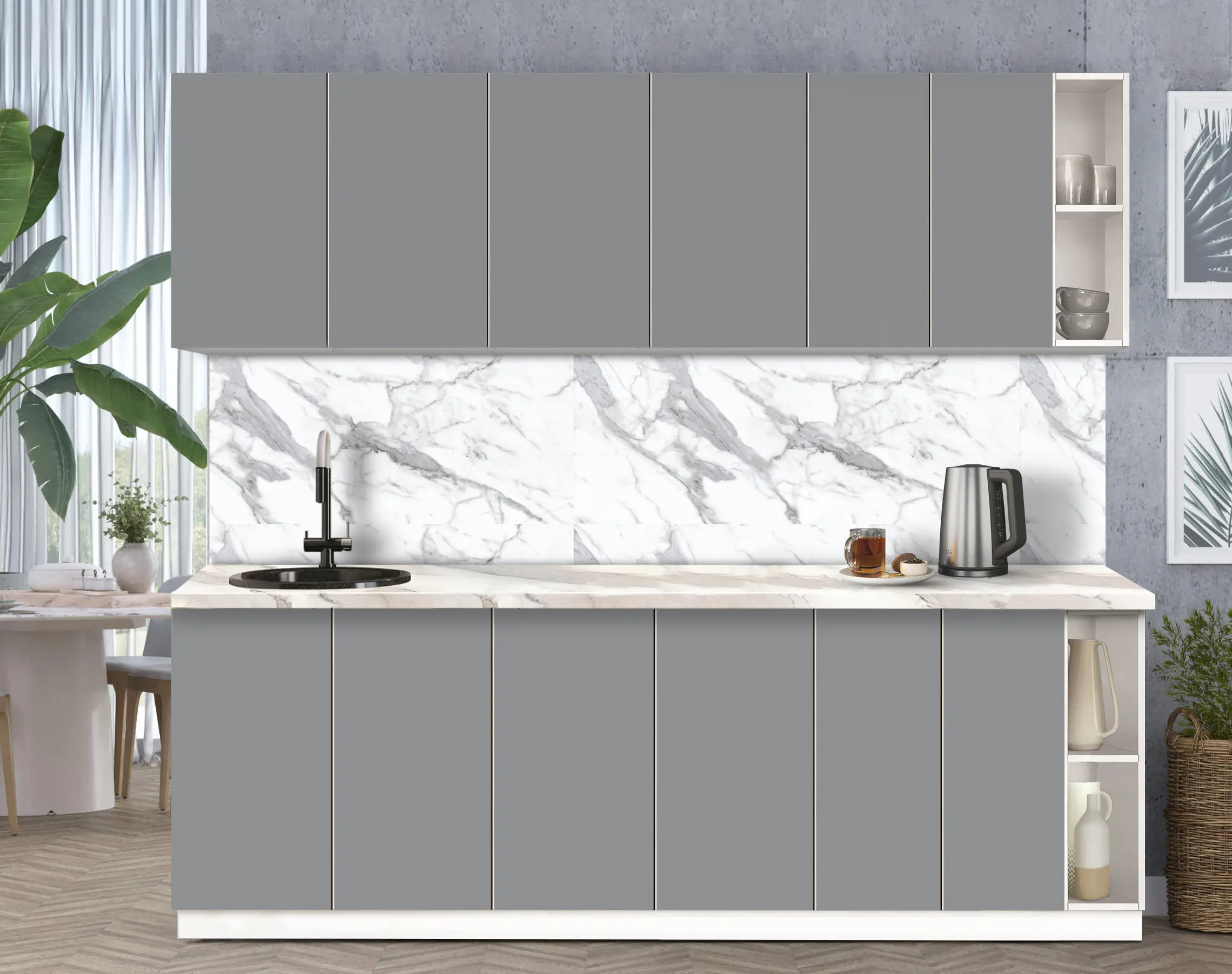 Bucatarie modulara Modern Dolce Vita 6 H68 2.4m