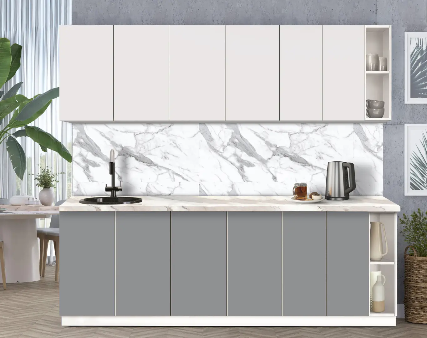 Bucatarie modulara Modern Dolce Vita 6 H68 2.4m