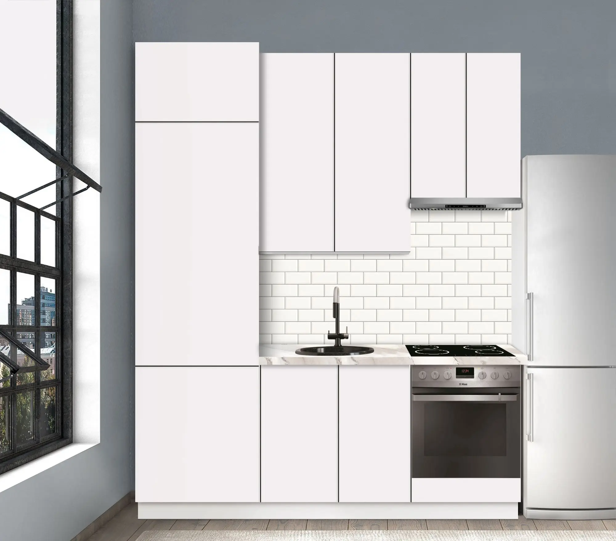 Bucatarie modulara Modern Dolce Vita 7 H110 2.0m