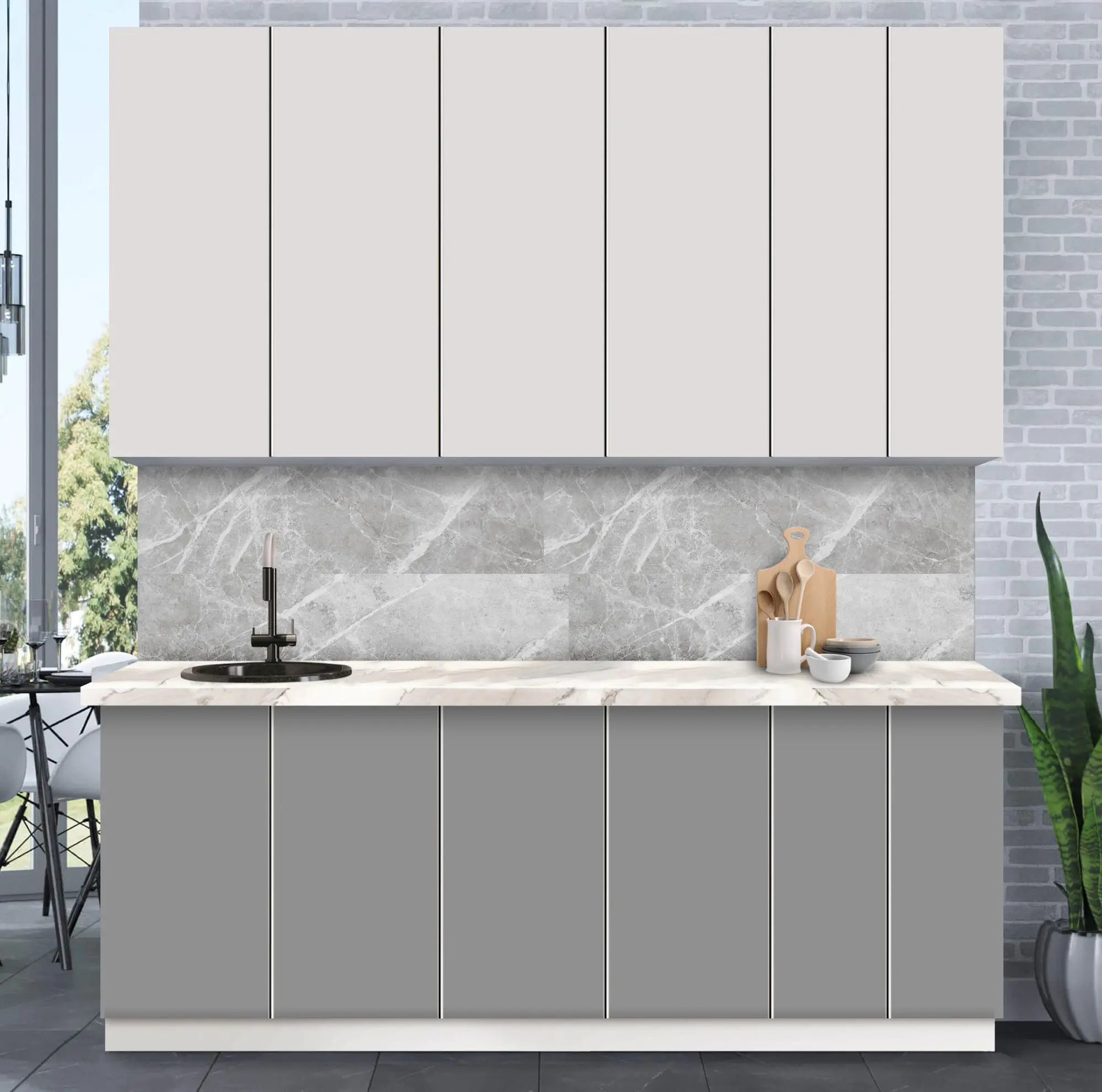 Bucatarie modulara Modern Dolce Vita 7 H110 2.2m