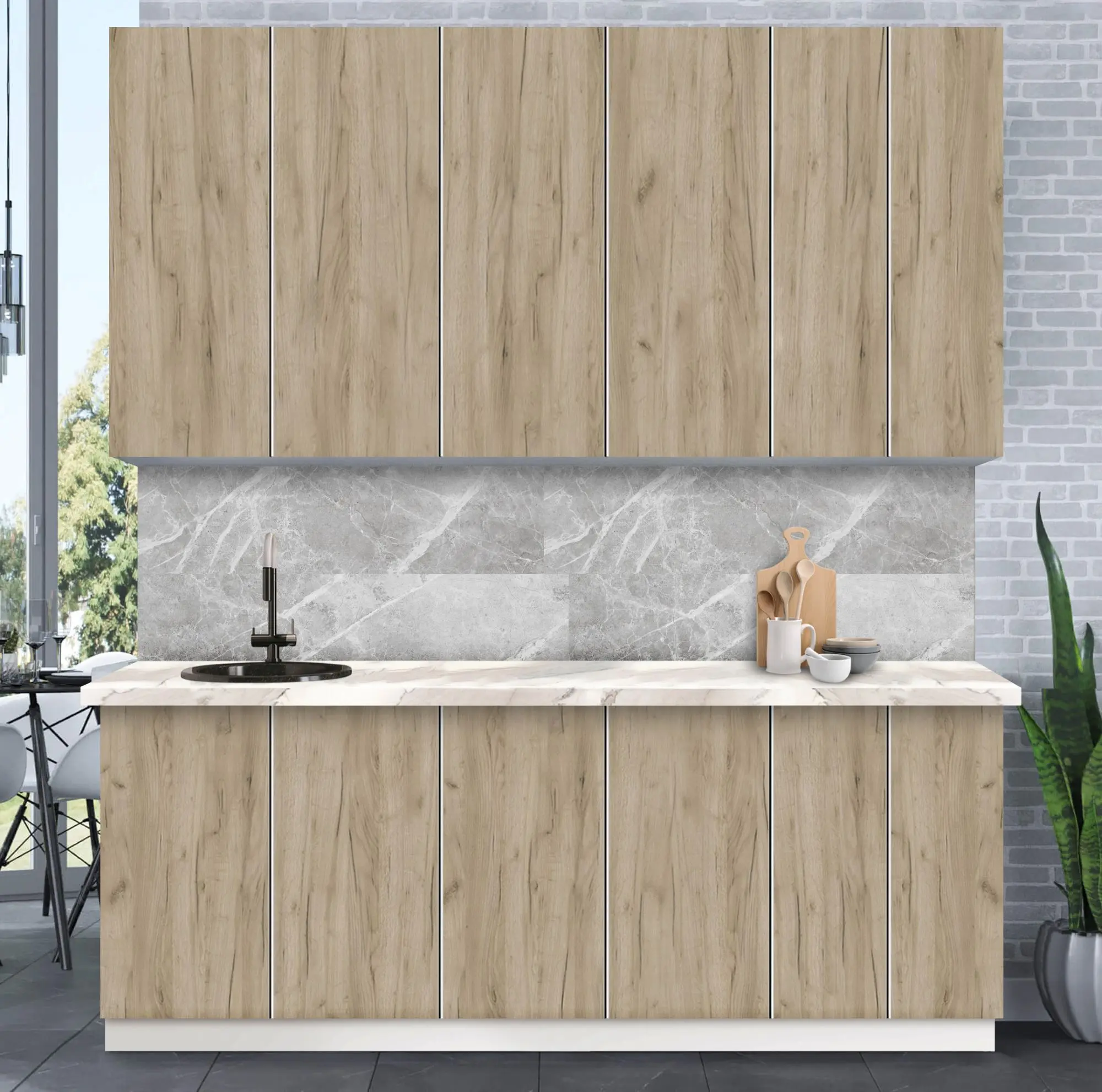 Bucatarie modulara Modern Dolce Vita 7 H110 2.2m