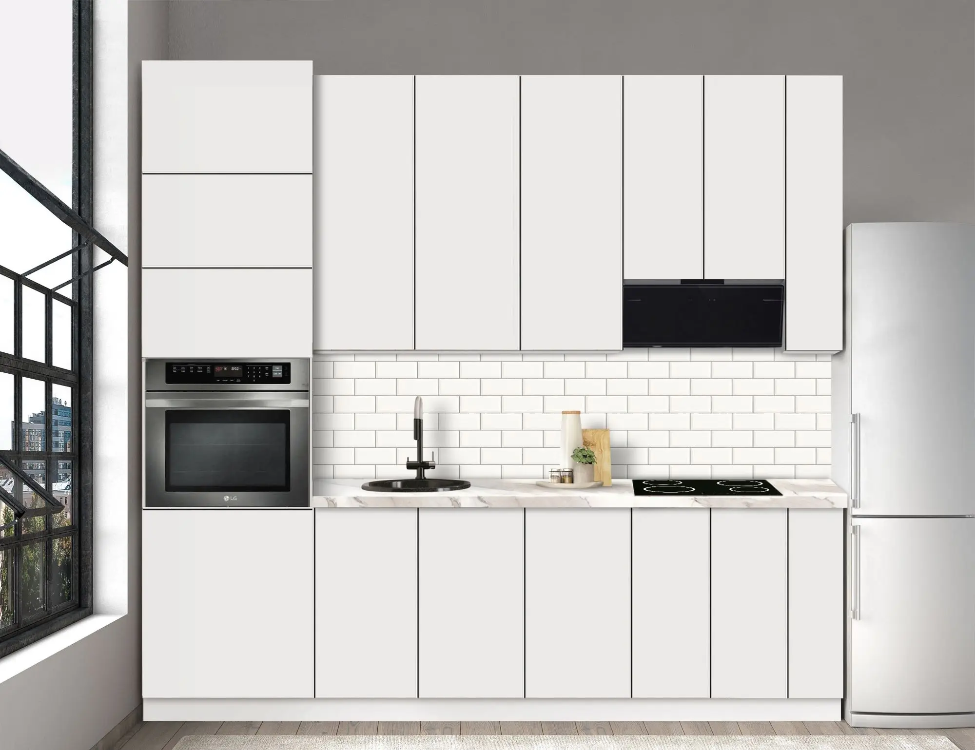 Bucatarie modulara Modern Dolce Vita 7 H110 2.6m