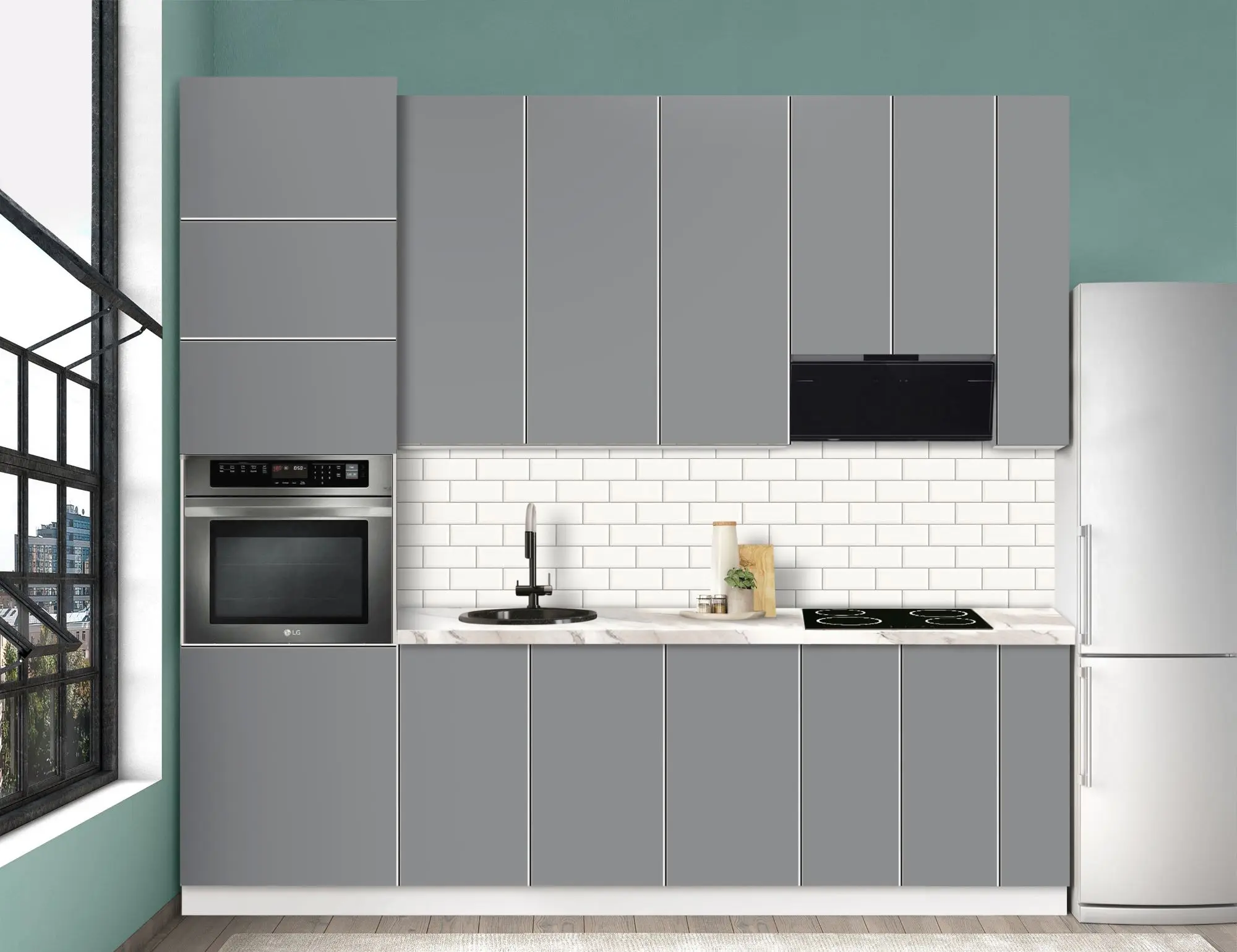 Bucatarie modulara Modern Dolce Vita 7 H110 2.6m