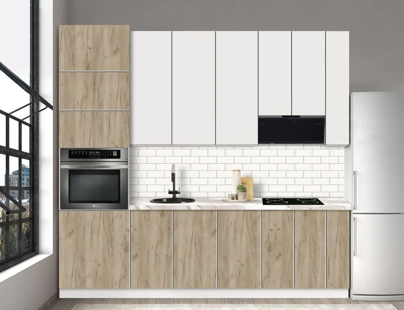 Bucatarie modulara Modern Dolce Vita 7 H110 2.6m