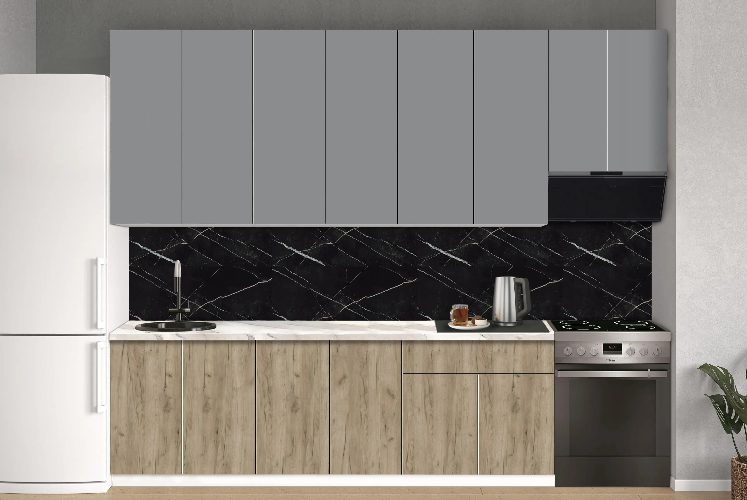 Bucatarie modulara Modern Dolce Vita 7 H110 3.0m