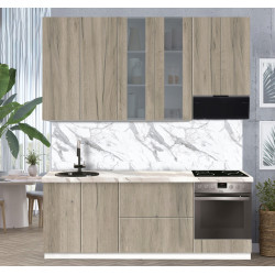 Модульная кухня Modern Dolce Vita Витрина 1 H110 2.2m Thumb