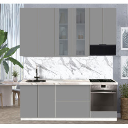 Модульная кухня Modern Dolce Vita Витрина 1 H110 2.2m