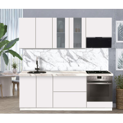 Модульная кухня Modern Dolce Vita Витрина 1 H68 2.2m