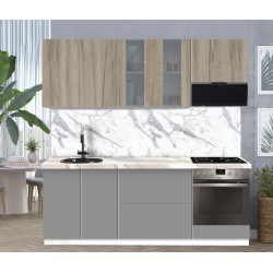 Модульная кухня Modern Dolce Vita Витрина 1 H68 2.2m Thumb