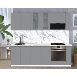 Модульная кухня Modern Dolce Vita Витрина 1 H68 2.4m