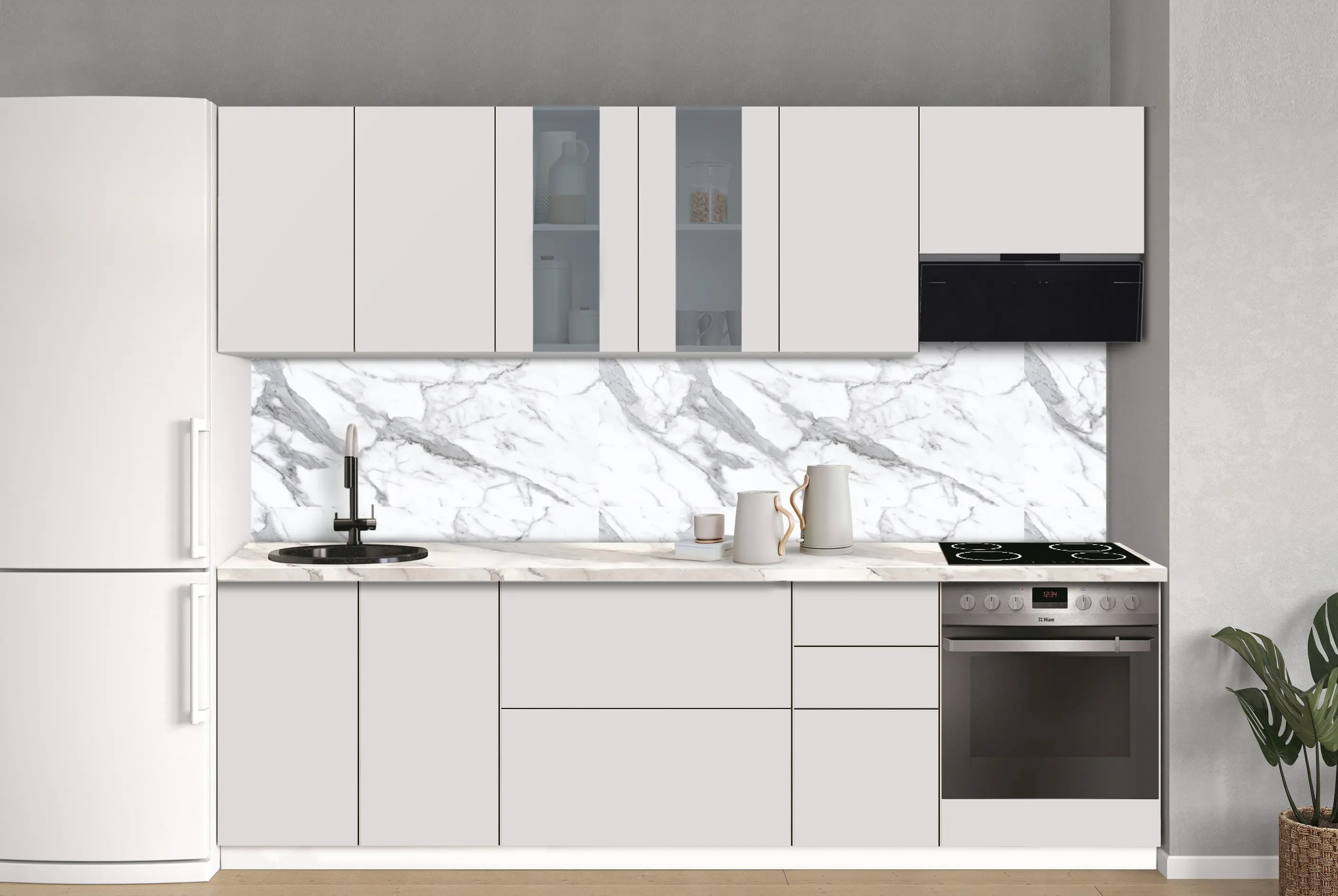 Модульная кухня Modern Dolce Vita Витрина 1 H68 2.6m - 10