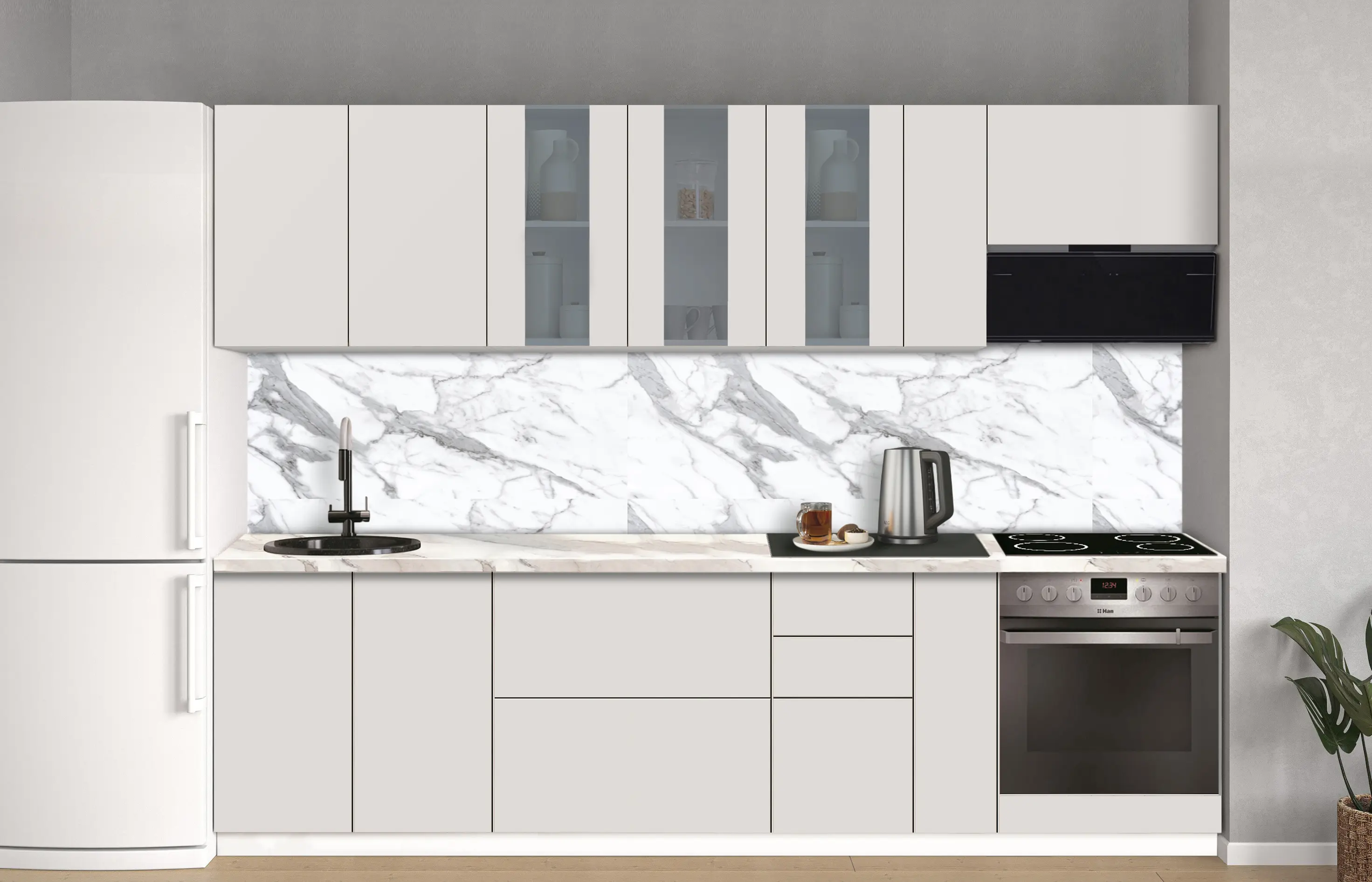 Модульная кухня Modern Dolce Vita Витрина 1 H68 2.8m - 10