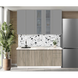 Bucatarie modulara Modern Dolce Vita Vitrina 2 H110 2.0m Thumb