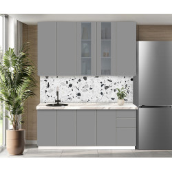 Bucatarie modulara Modern Dolce Vita Vitrina 2 H110 2.0m Thumb