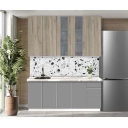 Bucatarie modulara Modern Dolce Vita Vitrina 2 H110 2.0m Thumb