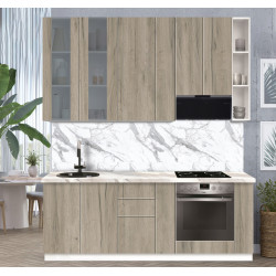 Модульная кухня Modern Dolce Vita Витрина 2 H110 2.2m Thumb