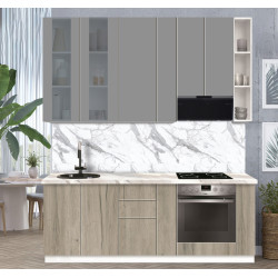 Модульная кухня Modern Dolce Vita Витрина 2 H110 2.2m Thumb