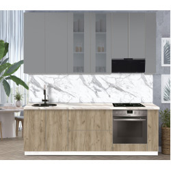 Bucatarie modulara Modern Dolce Vita Vitrina 2 H110 2.4m Thumb