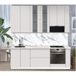 Bucatarie modulara Modern Dolce Vita Vitrina 2 H110 2.4m Thumb