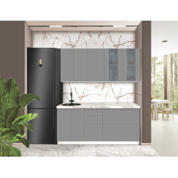 Модульная кухня Modern Dolce Vita Витрина 2 H68 1.8m Thumb