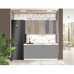 Модульная кухня Modern Dolce Vita Витрина 2 H68 1.8m Thumb