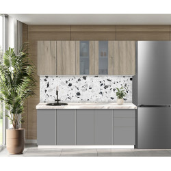 Модульная кухня Modern Dolce Vita Витрина 2 H68 2.0m Thumb