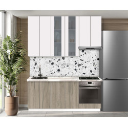 Bucatarie modulara Modern Dolce Vita Vitrina 3 H110 2.0m