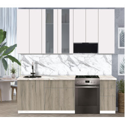 Bucatarie modulara Modern Dolce Vita Vitrina 3 H110 2.4m