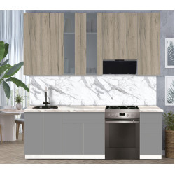 Bucatarie modulara Modern Dolce Vita Vitrina 3 H110 2.4m Thumb