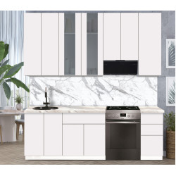 Bucatarie modulara Modern Dolce Vita Vitrina 3 H110 2.4m Thumb