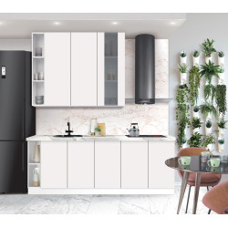 Bucatarie modulara Modern Dolce Vita Vitrina 3 H110 sus 1.4m/jos 2.2m