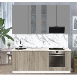 Bucatarie modulara Modern Dolce Vita Vitrina 4 H110 2.2m Thumb