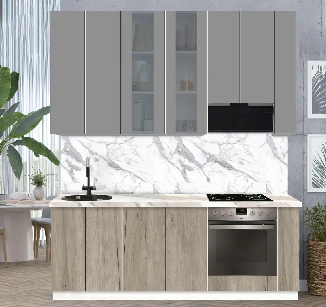 Bucatarie modulara Modern Dolce Vita Vitrina 4 H110 2.2m - 9