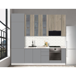 Bucatarie modulara Modern Dolce Vita Vitrina 4 H110 2.6m
