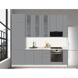 Bucatarie modulara Modern Dolce Vita Vitrina 4 H110 2.6m Thumb
