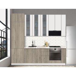 Bucatarie modulara Modern Dolce Vita Vitrina 4 H110 2.6m Thumb