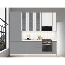 Bucatarie modulara Modern Dolce Vita Vitrina 4 H110 2.6m Thumb