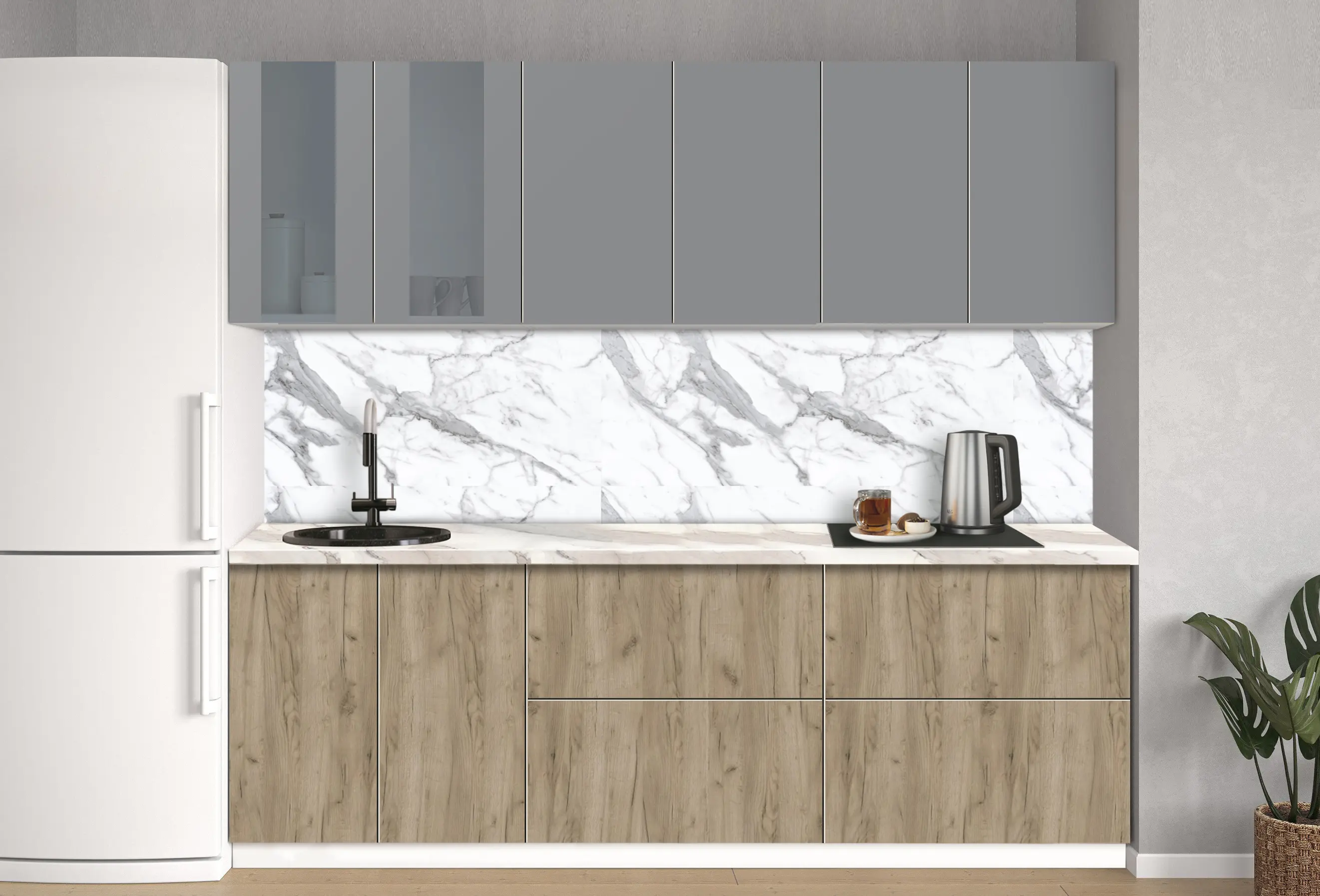 Модульная кухня Modern Dolce Vita Витрина 4 H68 2.4m - 11