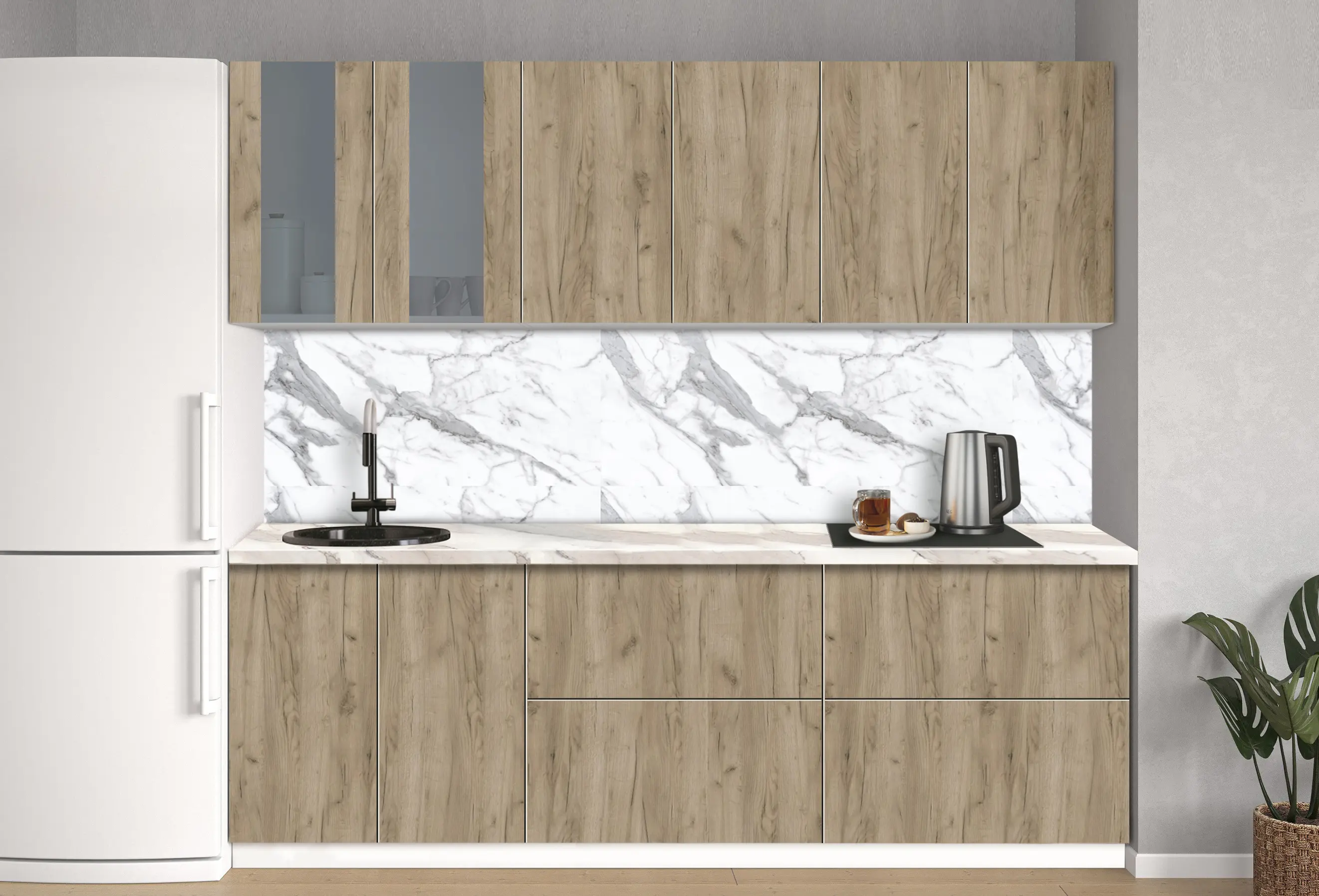 Модульная кухня Modern Dolce Vita Витрина 4 H68 2.4m - 6