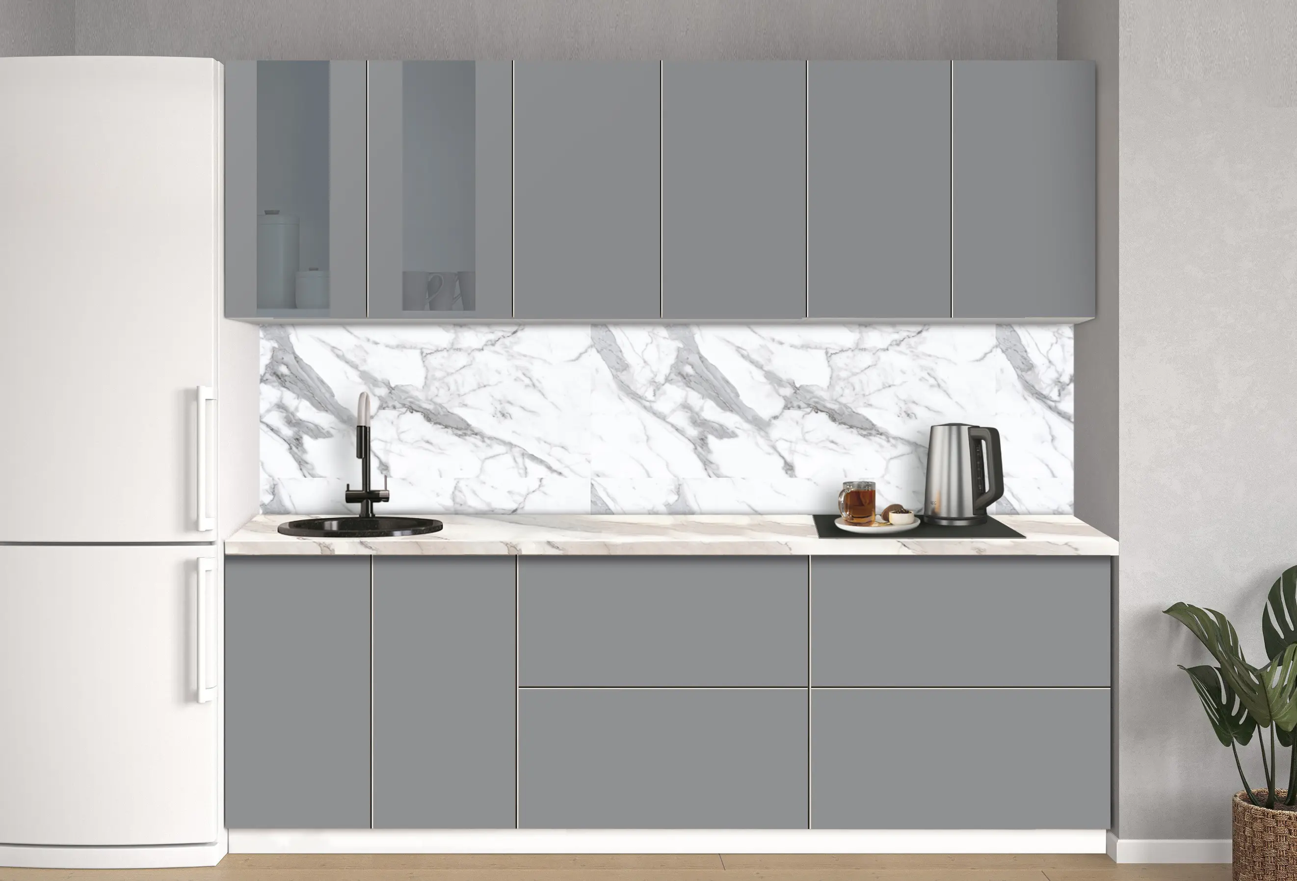 Модульная кухня Modern Dolce Vita Витрина 4 H68 2.4m - 7