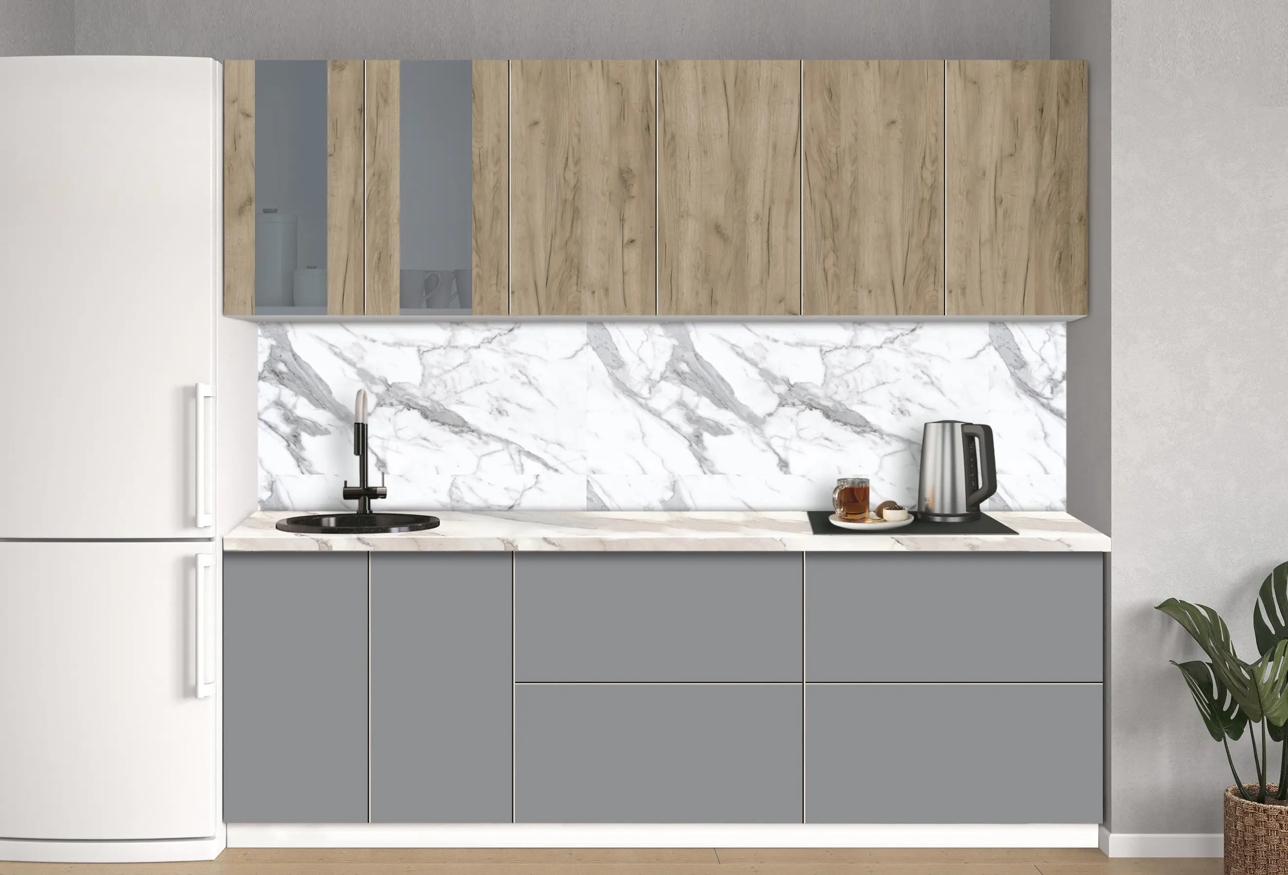 Модульная кухня Modern Dolce Vita Витрина 4 H68 2.4m - 8