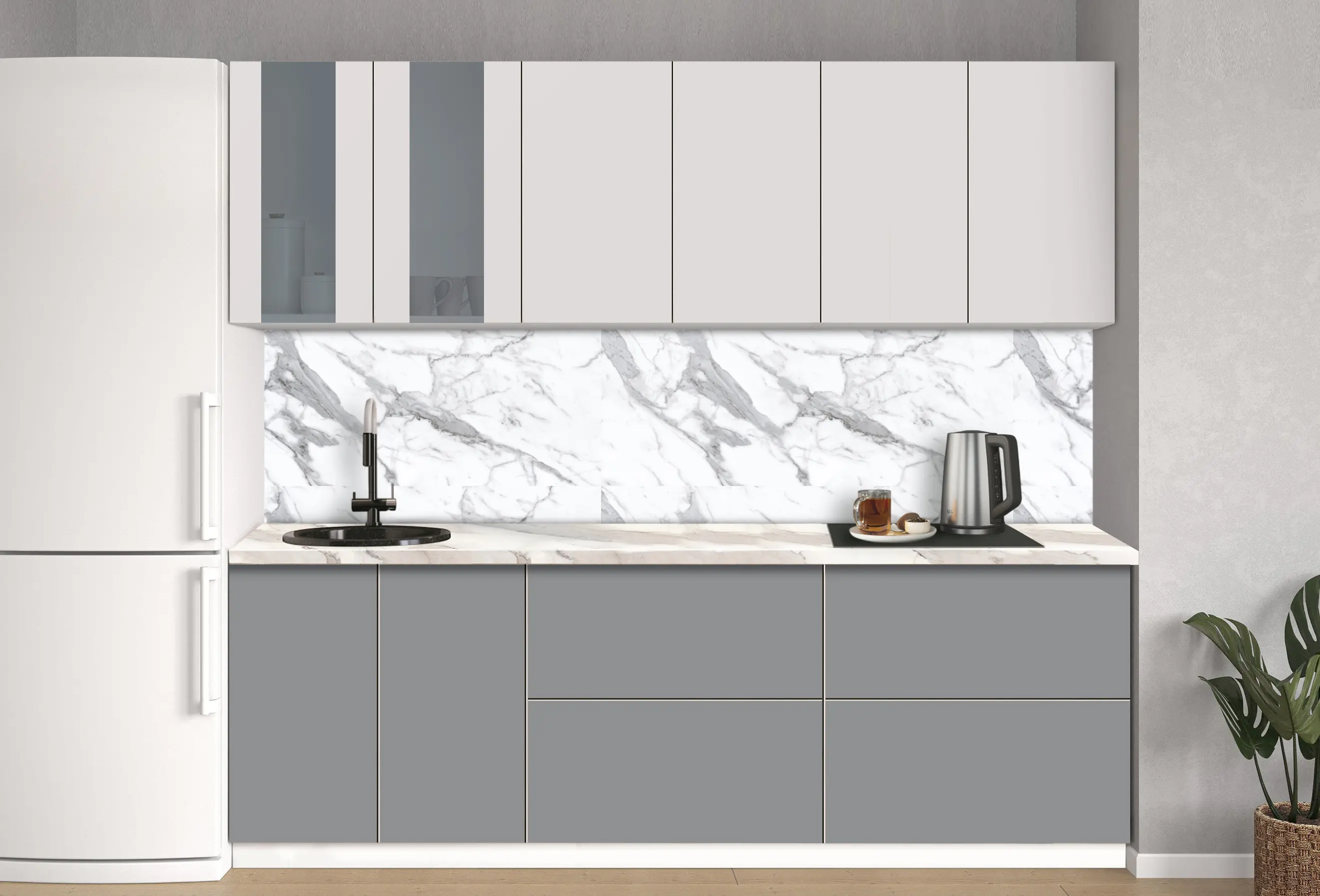 Модульная кухня Modern Dolce Vita Витрина 4 H68 2.4m - 10