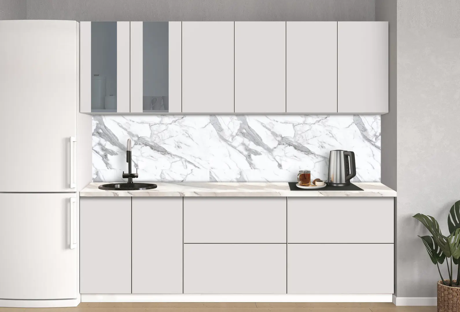 Модульная кухня Modern Dolce Vita Витрина 4 H68 2.4m