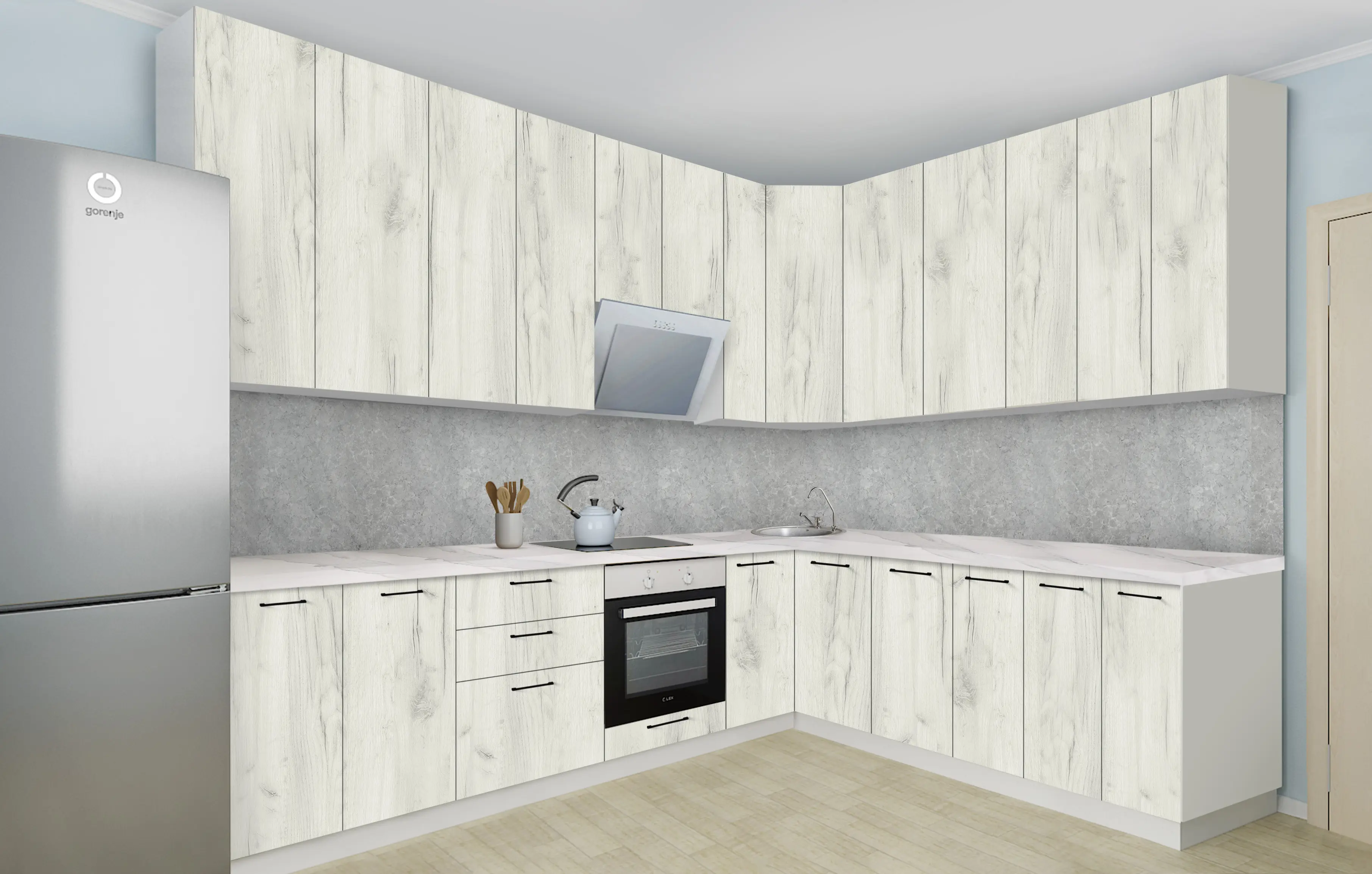 Модульная угловая кухня Modern Bono H110 2.8x2.2м