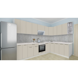 Bucatarie modulara de colt Modern Bono H68 3.0x2.0m Thumb