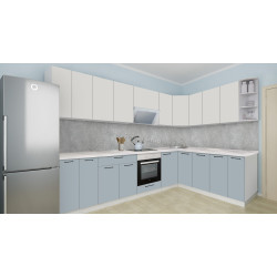 Bucatarie modulara de colt Modern Bono H68 3.0x2.0m